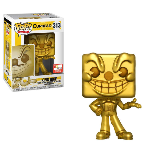 Funko POP! Games: Cuphead #313 - King Dice Gold (2018 E3 Limited Edition)