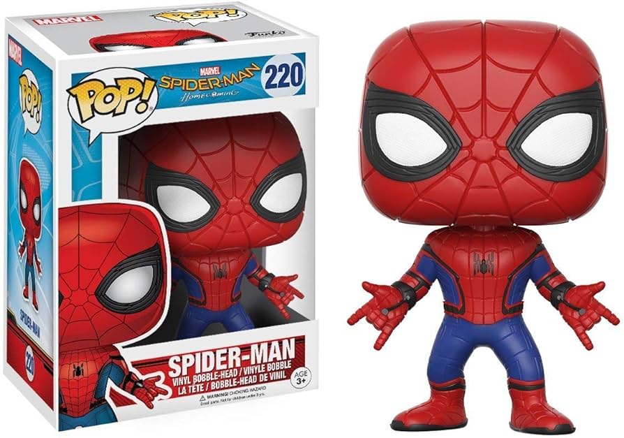 Funko Pop! Marvel Spider-Man Homecoming #220 - Spider-Man (VAULTED) + PROTECTOR!