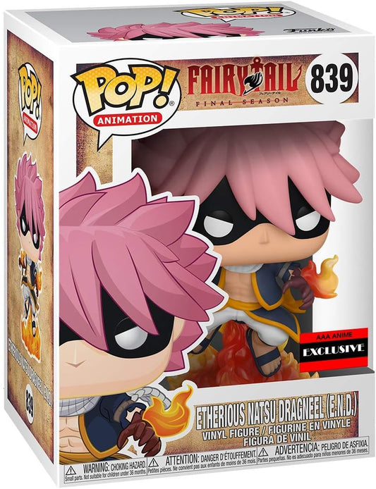 839 Funko Fairy Tail Etherious Natsu Dragneel (END) Pop Figure (AAA Anime Exclusive) + POP PROTECTOR
