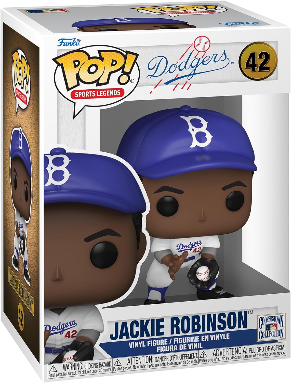 Funko Pop! Icons: Jackie Robinson Dodgers 42 + PoP Protector