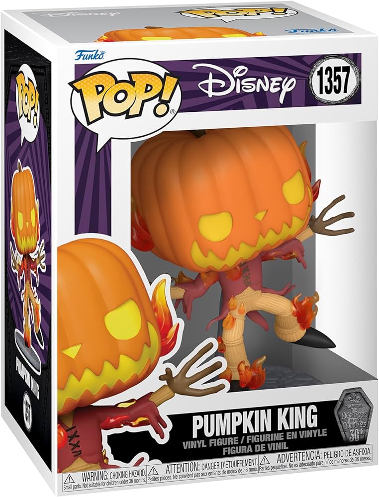 Funko POP! Disney: Pumpkin King #1357 + Protector!
