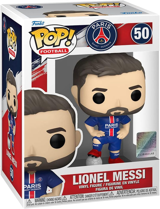 Funko Pop! Football Soccer: Paris Saint-Germain Lionel Messi 50 + Free Protector