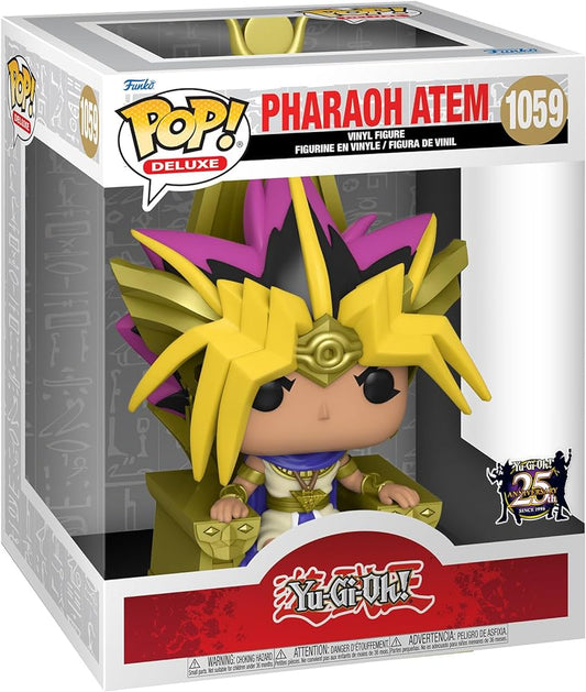 Funko POP! Deluxe: Yu Gi Oh - Pharaoh Atem #1059 25th Anniversary + Protector!