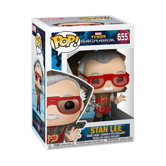 Funko Pop! Marvel THOR RAGNAROK #655 - Stan Lee in Ragnarok Outfit (VAULTED) + PROTECTOR!