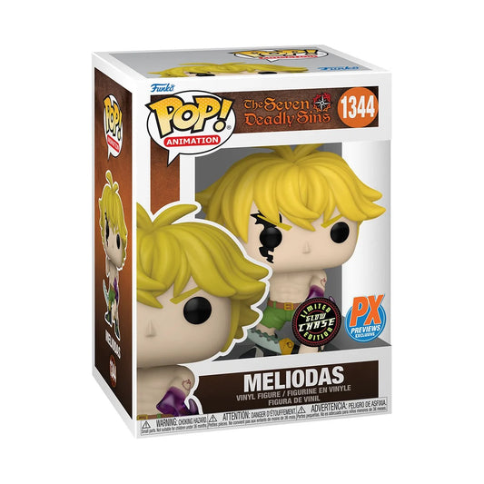 Seven Deadly Sins Meliodas Demon Mode Funko Pop! Vinyl Figure #1344 - Previews Exclusive Chase + Protector