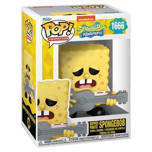 Funko Pop! Nickelodeon SpongeBob SquarePants - Ripped Rants SpongeBob 1666 + Free Protector