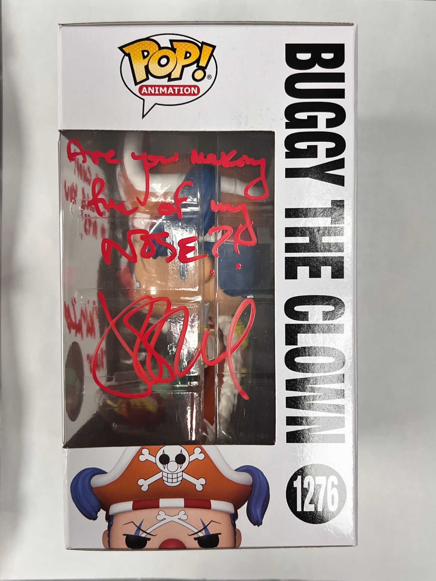Funko Pop! SIGNED BY JEFF WARD One Piece Buffy The Clown 1276 Funko Special Edition Figure + Pop Protector