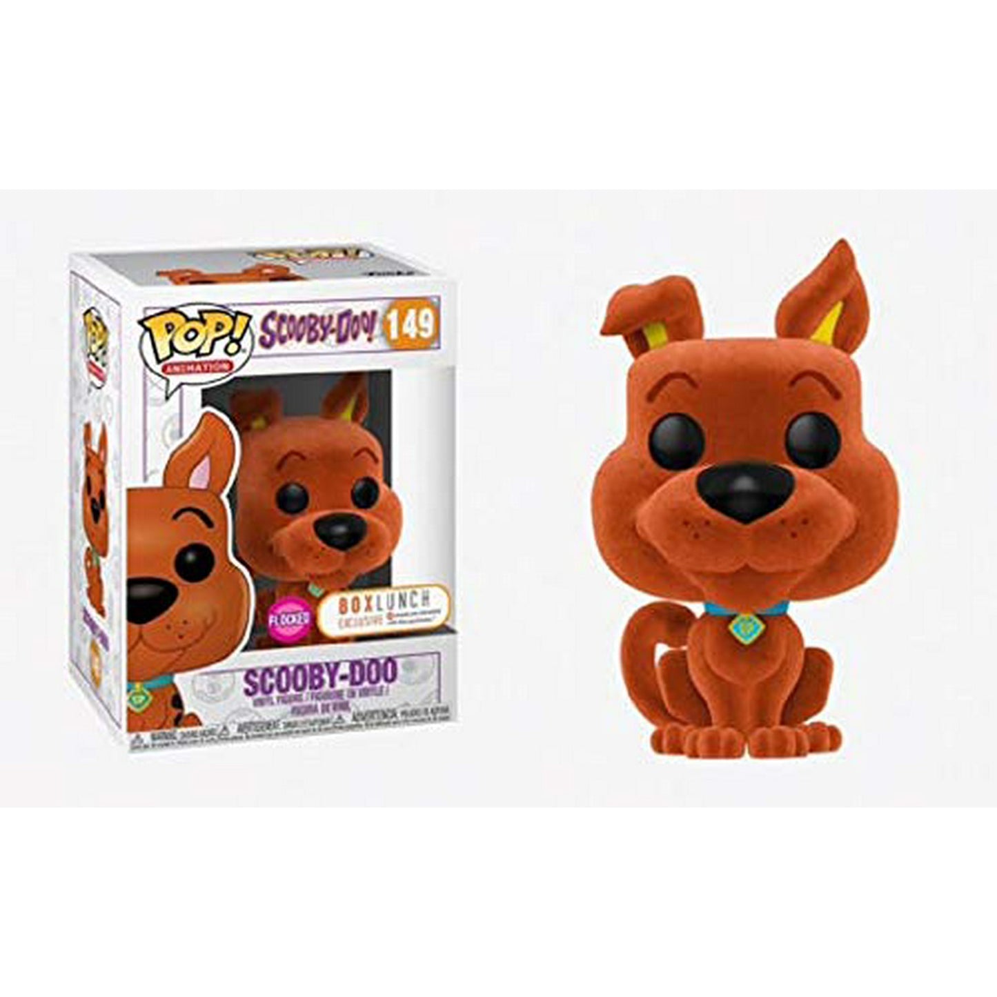 Funko Pop! Scooby-Doo 149 Orange Flocked BoxLunch Exclusive + Pop Protector