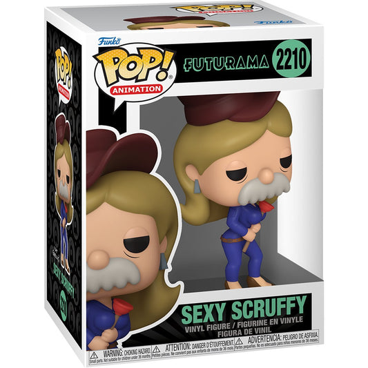 Funko Pop! Futurama - Sexy Scruffy 2210 Figure + Pop Protector