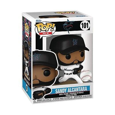 Funko Pop! MLB: Miami Marlins Sandy Alcantara 101 (box ware) + Free Protector