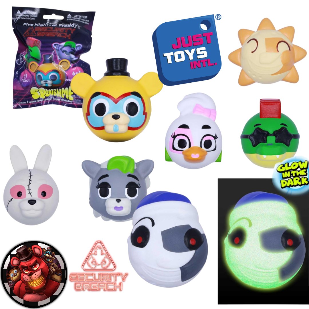 Five Nights at Freddy’s (FNAF) Security Breach SquishMe Series 2 Figure Mystery Bag (One Variation Chosen at Random)