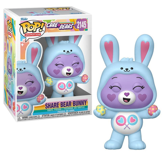 Funko Pop! Care Bears - Share Bear Bunny 2145 Figure + Pop Protector