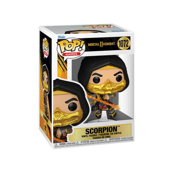 Funko Pop! Mortal Kombat 11 Fatality Scorpion 1072 + Pop Protector