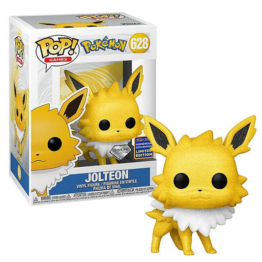 Funko POP! Games: Pokemon #628 Jolteon Diamond Shared Sticker 2021 + Protector!