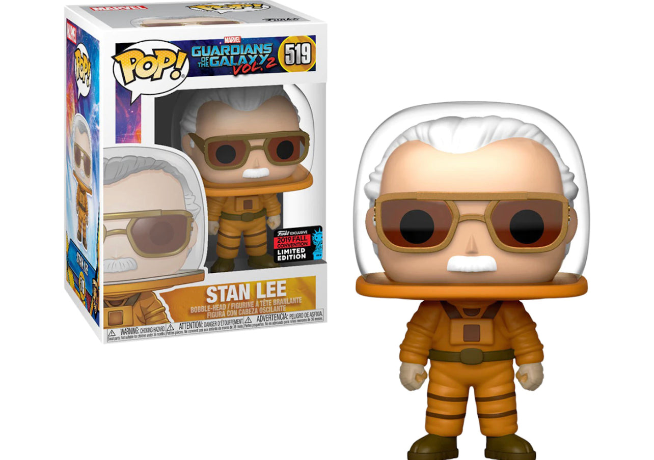 Funko Pop! Marvel Guardians of The Galaxy Vol. 2 Stan Lee 519 Funko 2019 Fall Convention Exclusive + Free Protector