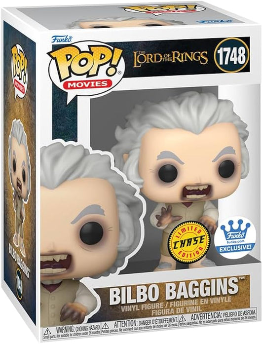 Funko Pop! The Lord of the Rings - Bilbo Baggins 1748 CHASE Funko Special Edition Figure + Pop Protector