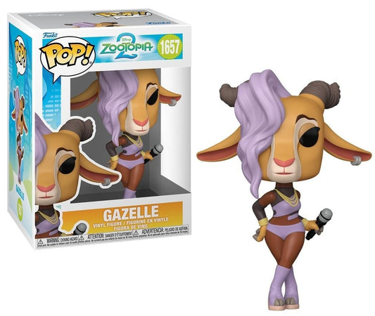 Funko Pop! Disney Zootopia 2 : Gazelle 1657 Figure + Pop Protector