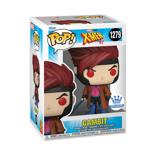 Funko Pop! Marvel Studios X-MEN ‘79 Gambit 1279 Funko Shop Exclusive + PROTECTOR!