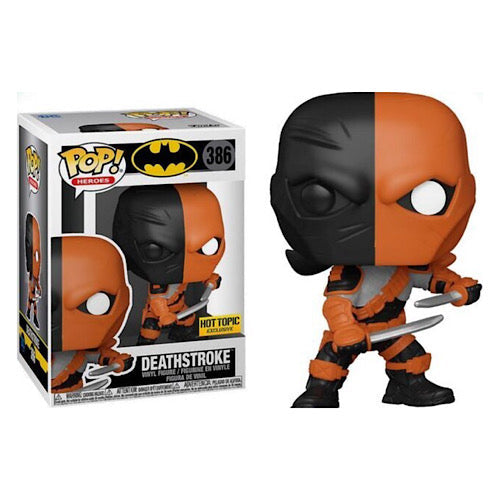 Funko Pop! DC Batman - Deathstroke 386 Hot Topic Exclusive Figure + Pop Protector