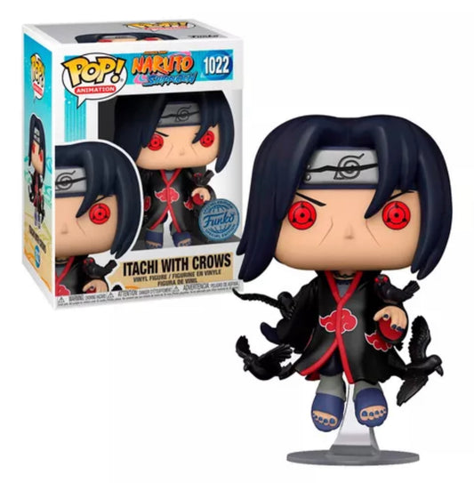 Funko Pop! Naruto Shippuden Itachi with Crows 1022 Funko Special Edition + Free Protector