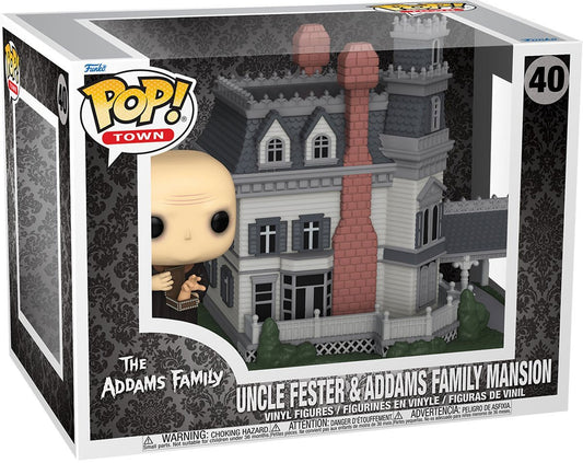 Funko Pop! Town: The Addams Family - Uncle Fester & Addams Family Mansion 40