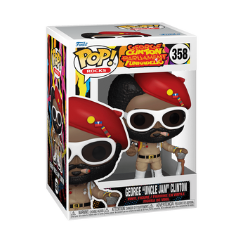 Funko POP! Rocks: George "Uncle Jam" Clinton  #358 + PROTECTOR!