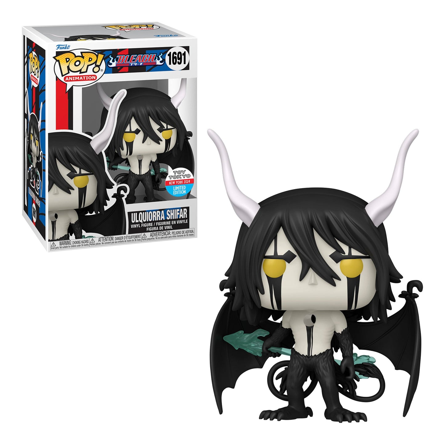 1691 Ulquiorra Shifar - Bleach Funko POP! Animation Toy Tokyo New York 2024 Exclusive + Protector