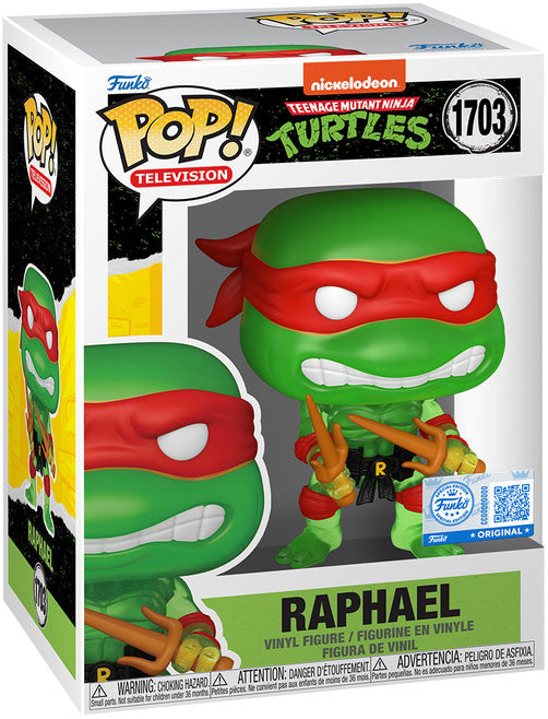 Funko Pop! Nickelodeon: Teenage Mutant Ninja Turtles: Raphael 1703 Funko Special Edition Figure + Pop Protector