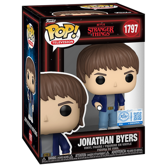 Funko Pop! Netflix Stranger Things- Jonathan Byers 1797 Funko Special Edition Figure + Pop Protector