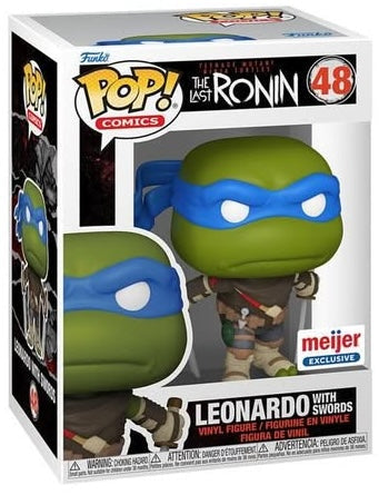Funko Pop! Teenage Mutant Ninja Turtles - The Last Ronin : Leonardo with Swords 48 meijer Exclusive + Pop Protector