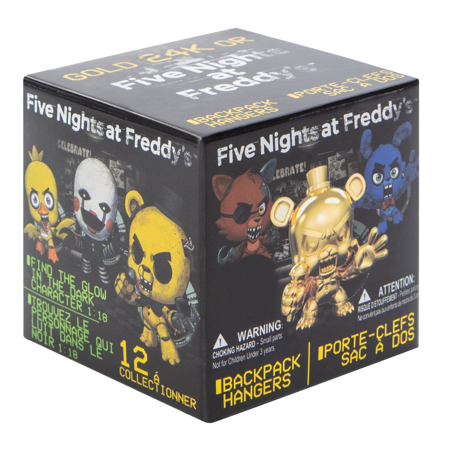 Five Nights at Freddy’s (FNAF) Backpack Hanger Keychain Mystery Blind Box Figure (One Variation Chosen at Random)