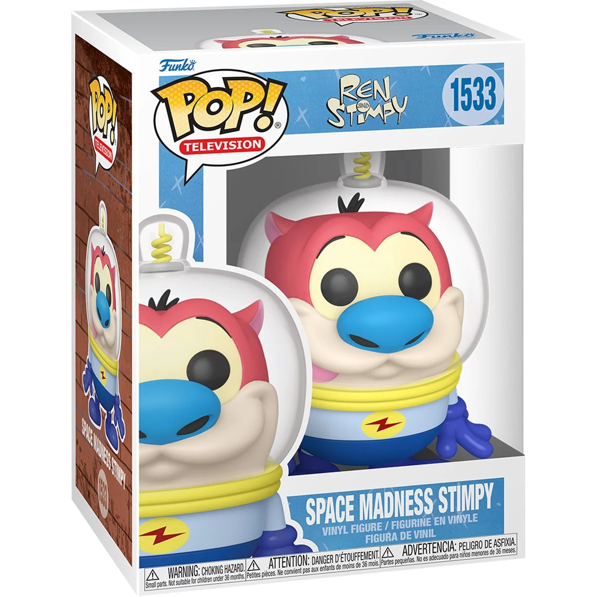 Nickelodeon The Ren & Stimpy Show Space Madness Stimpy Funko Pop! Vinyl Figure #1533 + PoP Protector