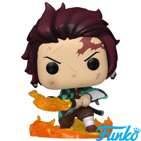 Funko Pop! Demon Slayer : Tanjiro Kamado (Hinokami Kagura Dance) 874 Funko Special Edition Figure + Pop Protector