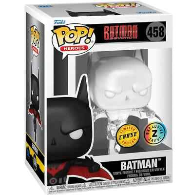 Funko Pop! Batman Beyond - Batman 458 (Transparent) CHASE Zanni Exclusive Figure + Pop Protector