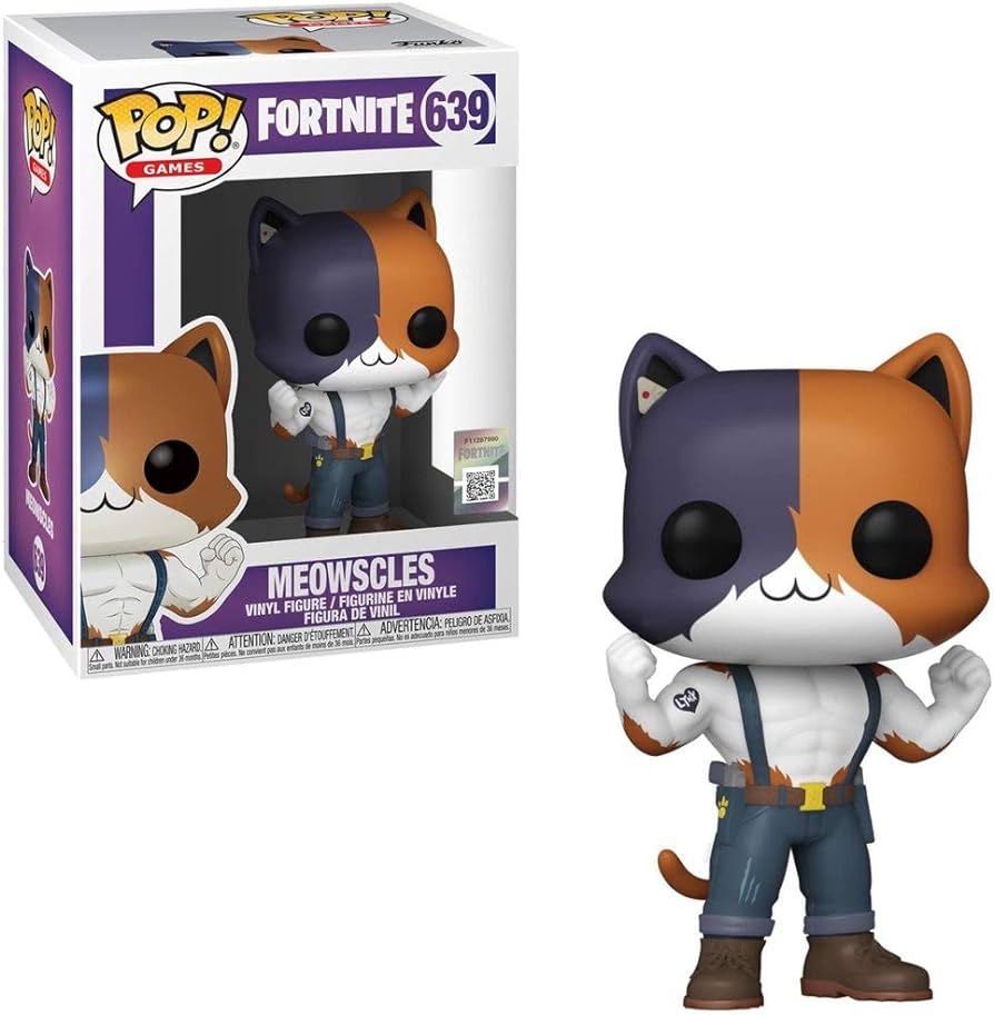 Funko Pop! Fortnite Meowscles 639 + Free Protector