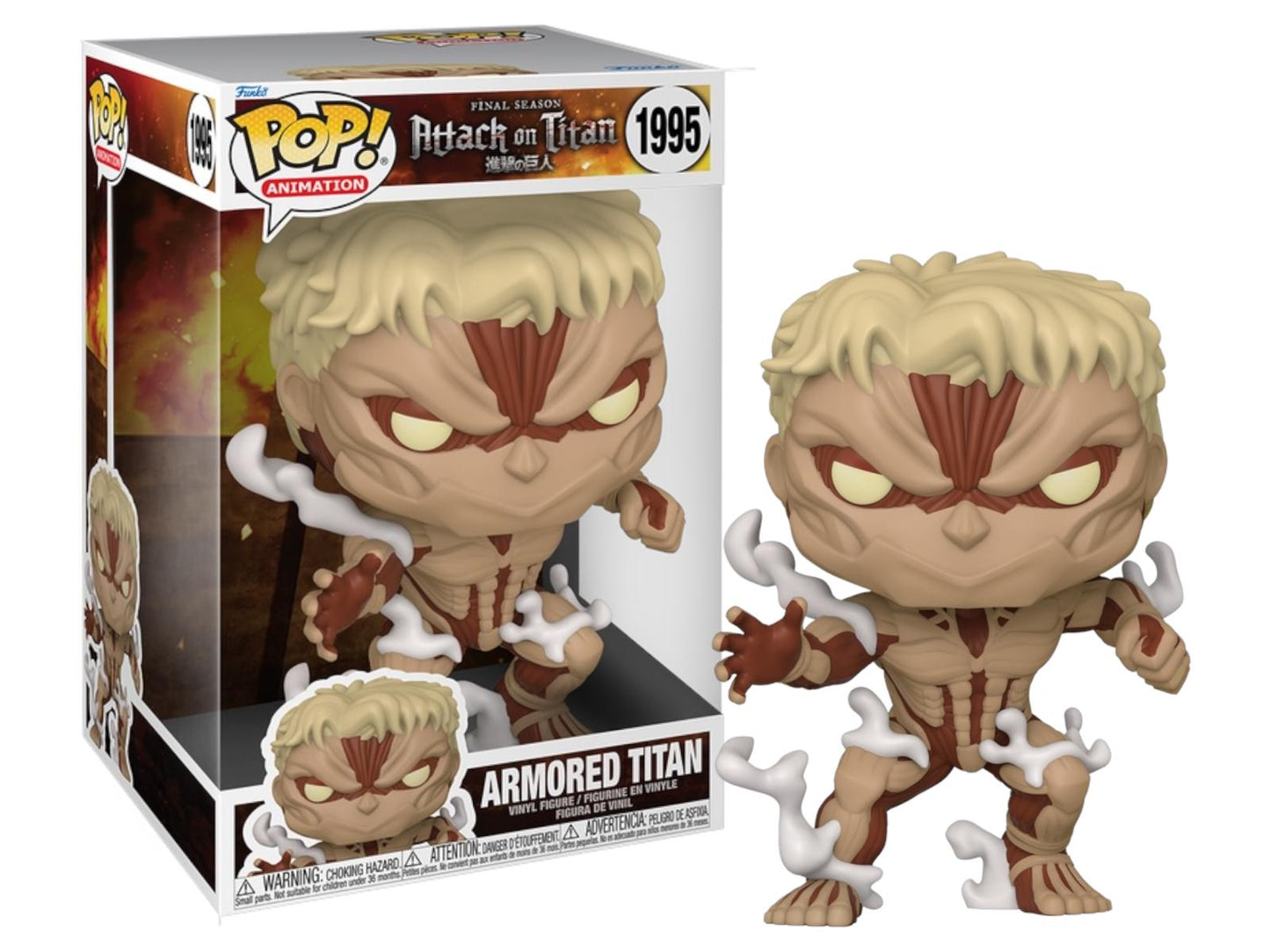 Funko Pop! Final Season Attack On Titan - Armored Titan 1995 Jumbo 10-Inch Figure