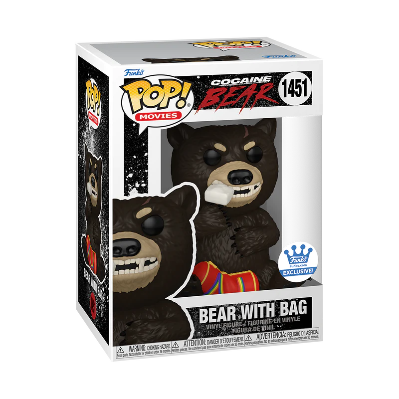 Funko Pop! MOVIES COCAINE BEAR WITH BAG #1451 [FUNKO SHOP EXCLUSIVE]
