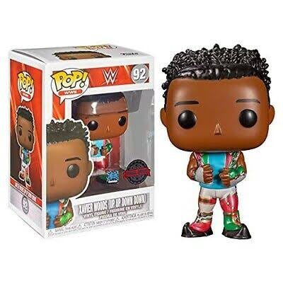 Funko Pop! WWE - Xavier Woods (Up Up Down) 92 Special Edition Figure + Pop Protector (Box Blemishes)