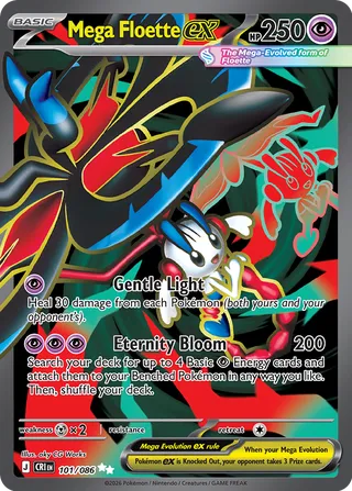 Pokemon TCG! Mega Floette ex Chaos Rising #101/086 Ultra Rare