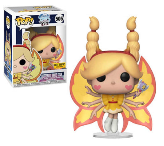 Funko Pop! Disney Star VS The Forces of Evil - Butterfly Mode Star 505 Hot Topic Exclusive + Free Protector