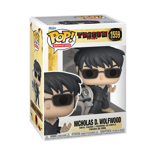 Trigun Nicholas D. Wolfwood with Punisher Funko Pop! Vinyl Figure #1559 + PoP Protector