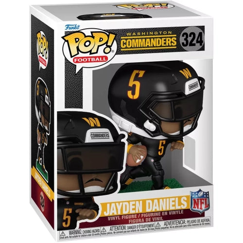 Funko Pop! NFL Washington Commanders - Jayden Daniels 324 Figure + Pop Protector