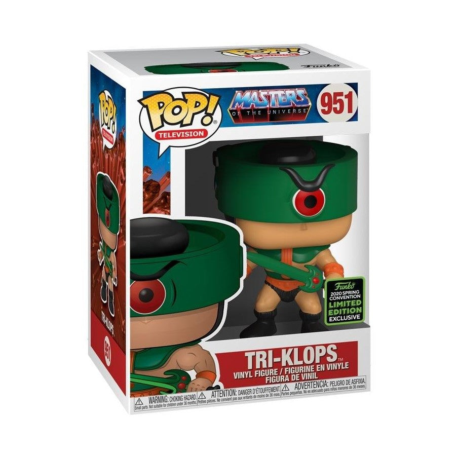 Funko Pop! Masters of the Universe - Tri-Klops 951 Funko 2020 Spring Convention Exclusive Figure + Pop Protector