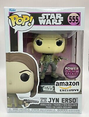 Funko Pop! Star Wars : Jyn Erso 555 Power of the Galaxy Amazon Exclusive + Pop Protector