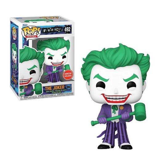Funko Pop! DC Freakshow - The Joker 492 GameStop Exclusive + Pop Protector