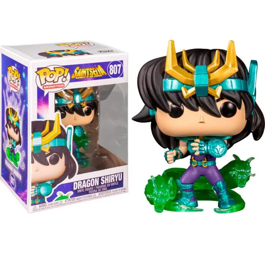 Funko POP! Saint Seiya Knights of the Dragon - Dragon Shiryu 807 + PROTECTOR!