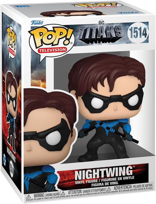 Funko Pop! DC Titans Nightwing 1514 + Free Protector