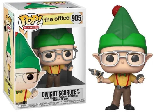 Funko Pop! The Office Dwight Schrute as Elf 905 + Free Protector