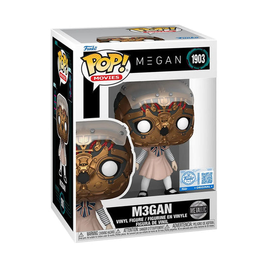 Funko Pop! Megan - M3gan 1903 Metallic Funko Special Edition Figure + Pop Protector