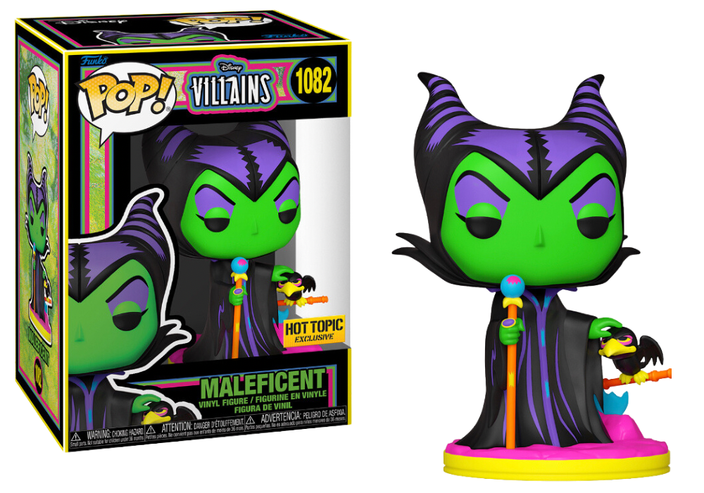 Funko Pop! Disney Villains Maleficent 1082 Hot Topic Exclusive + Free Protector